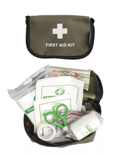 MILTEC - First Aid Kit sm oliv - Erste Hilfe Tasche - Verbandszeug - Notfallset