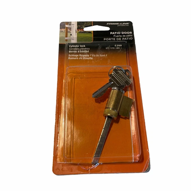 Cylinder Lock 1-1/4" Schlage Shaped Keys Schlage Keyways For Patio Door Handles