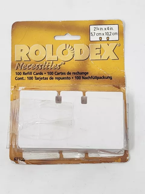 NEW Rolodex Petite Refill Cards, 2 1/4 x 4, 100 Cards/Pack FAST SHIPPING