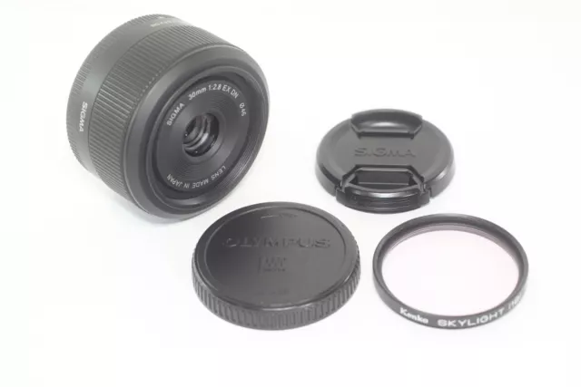 [AS IS] Sigma 30mm F/2.8 EX DN Lens Black Micro Four Thirds From Japan