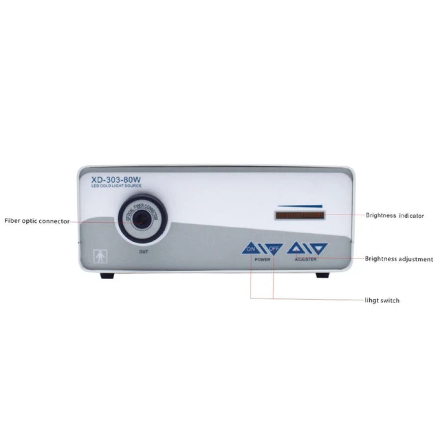 Cold Light Source 80W Medical LED High-Brightness Fiber Optic Endoscope