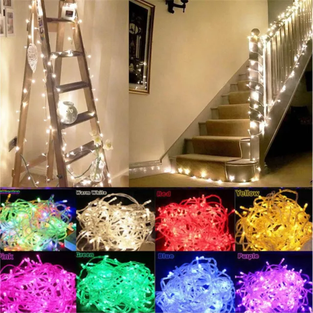 Waterproof Fairy String Lights 20-1000LED Christmas Tree Outdoor Party Garden UK