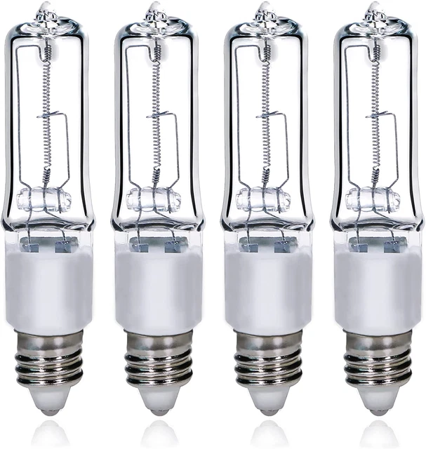 GMY JDE11 120V 100W T4 Mini Candelabra Base 1600Lm 2800K Clear Dimmable JD E11 H