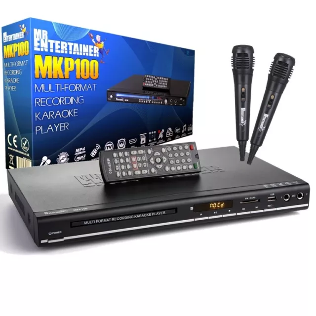 Mr Entertainer MKP100 Karaoke Machine Player CDG/DVD/MP3G/USB/HDMI/SCHALLPLATTE