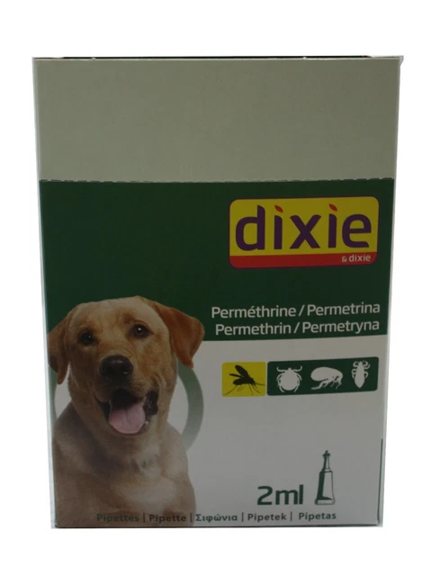 Antiparassitario cane DIXIE PERMETRINA 2 ML Per Cani Superiori A 15 Kg