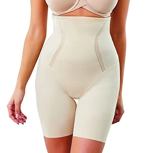 Flexees Women's Maidenform Firm Foundations Hi-Waist Thigh Slimmer