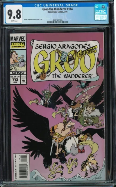 Groo the Wanderer #114 CGC 9.8 ONLY 3 IN GRADE Marvel Epic 1994 Sergio Aragones