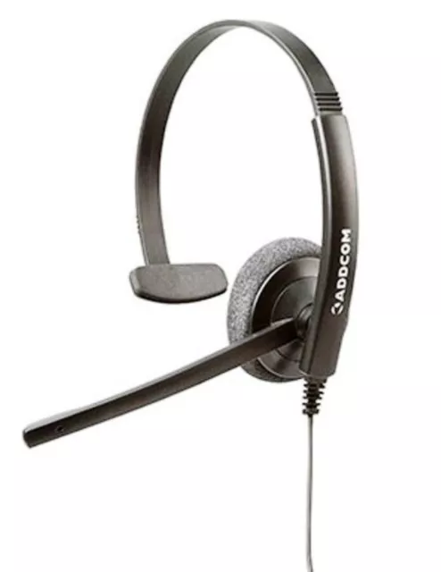 ADDCOM ADD40 Mono NC Economical and Robust Monaural Headset   New