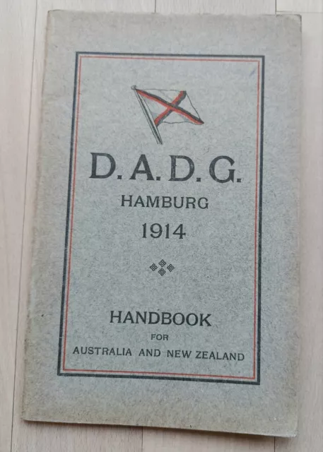 Alt: Hamburg Dampf-Schiffe Übersee, 1914, Australien Reederei