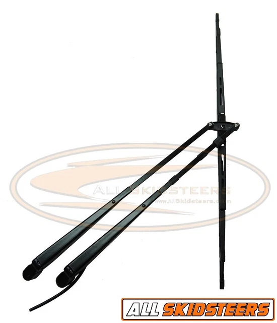 Dual Wiper Arm Blade Kit for Case Skid Steer SV185 SV250 SV240 SV280 SV300