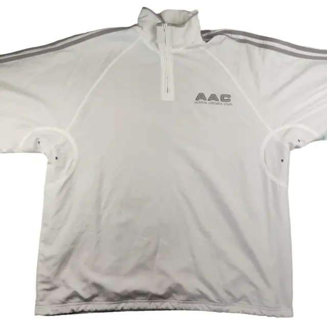 Adidas Rare Vintage AAC White Track Top Mens XL Adidas Athletic Club 1/4 Zip