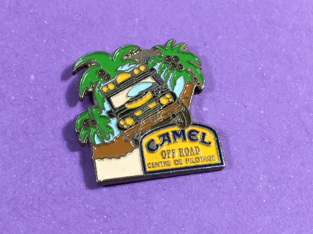 Pin's Moto - Rallye Raid Corsica 1000 2ème Camel - Carte Corse - Zamac AMC