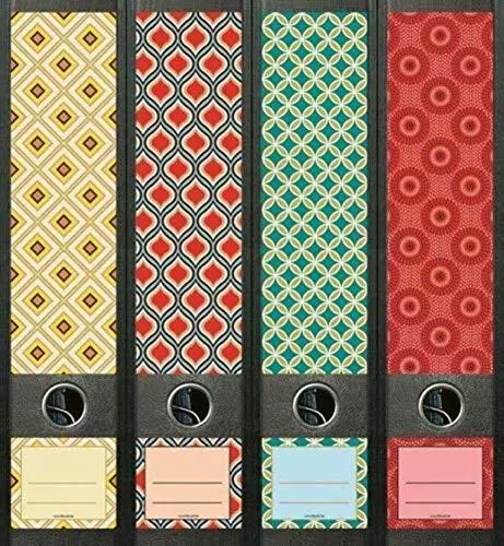 File Art AJ474 Design Etiketten Ordnerrückenschilder Pattern