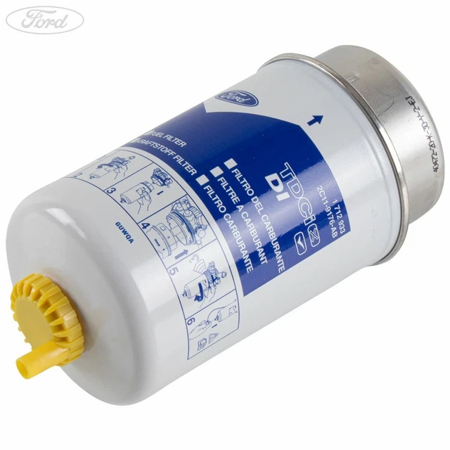 GENUINE FORD TRANSIT Mk6 2.4 TDCi Diesel Fuel Filter 5" 5 Micron 2000