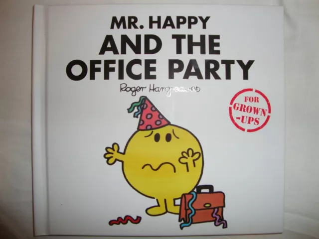 Mr Men For Grown Ups Book - Mr Happy And The Office Party - Brand New RRP £5.99