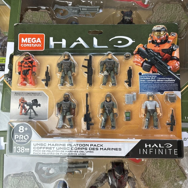 MEGA CONSTRUX HALO Infinite Pro Builders UNSC Marine Platoon Pack HAL5