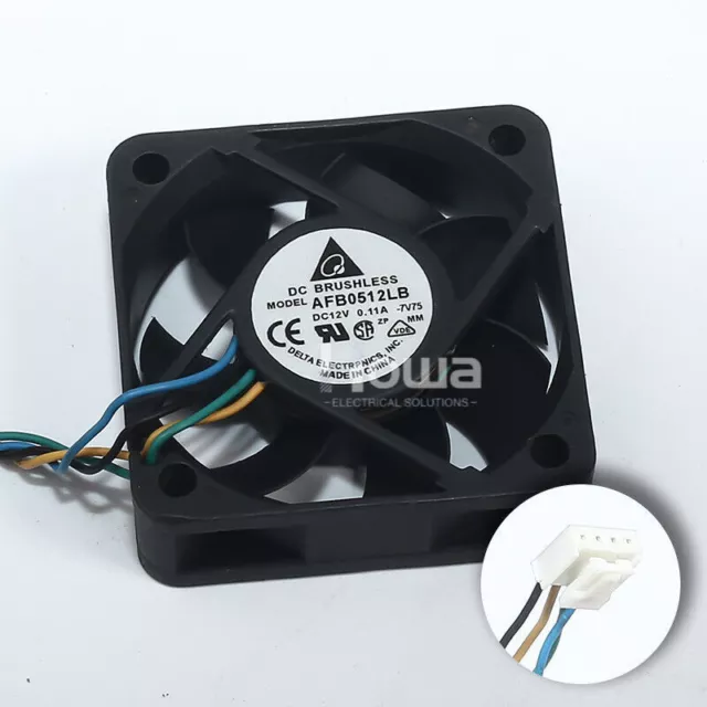 Delta AFB0512LB DC 12V 0.11A 5015 50*50*15mm 5cm 4pin PWM Mute Speed Cooling Fan