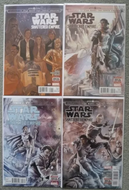 Star Wars "Shattered Empire" #1-4 Set..greg Rucka..marvel 2016 1St Print..vfn+