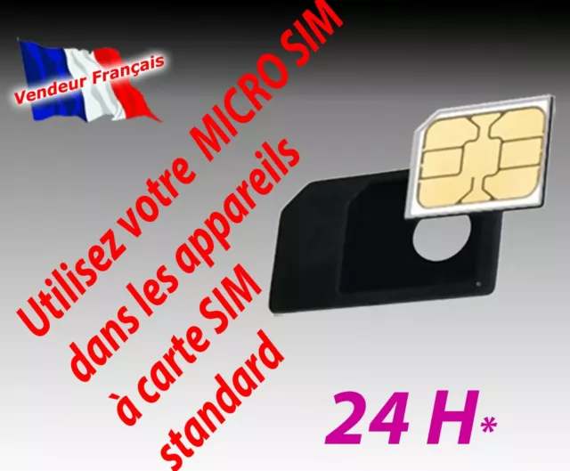 2x Adaptateur micro Sim pour Apple iPad Iphone LG GALAXY universel