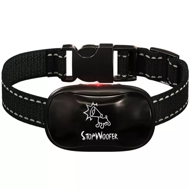 STOPWOOFER No Shock Bark Collar for Dogs - No Bark Painless Small Medium Large