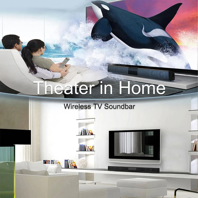TV HOME THEATER LED Soundbar Wired Speaker System Subwoofer Sound Bar ...
