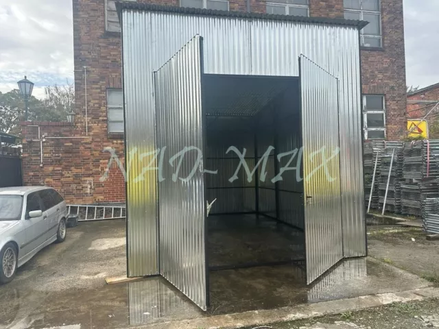 Blechgarage 4x6x3,5m  Lagerschuppen Baucontainer  Lagerbox Metallgarage Lagerbox