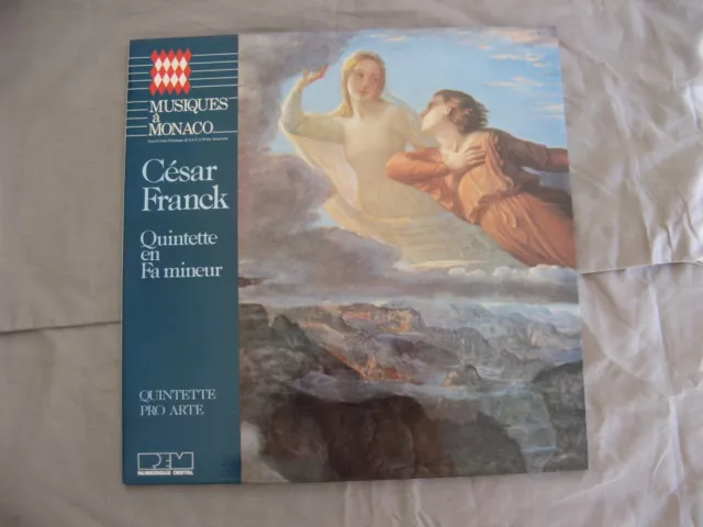 Rare disque vinyl 33t Cesar Franck quintette fa mineur Musique à Monaco 1987