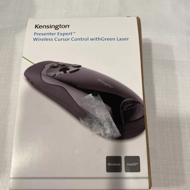 Kensington Expert Wireless Presenter with Green Laser Pointer