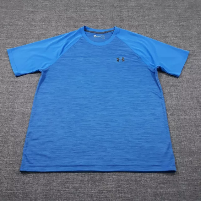 UNDER ARMOUR SPORT T-Shirt Mens Size Large Loose Fit Blue Heatgear ...