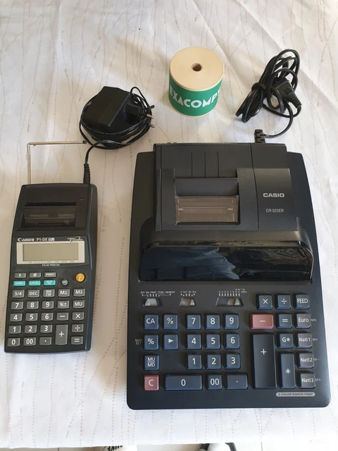 Calculatrice De Bureau Casio MS100EM - 10 Chiffres, Solaire/Batterie, Conversion Devises Euro - Bleu