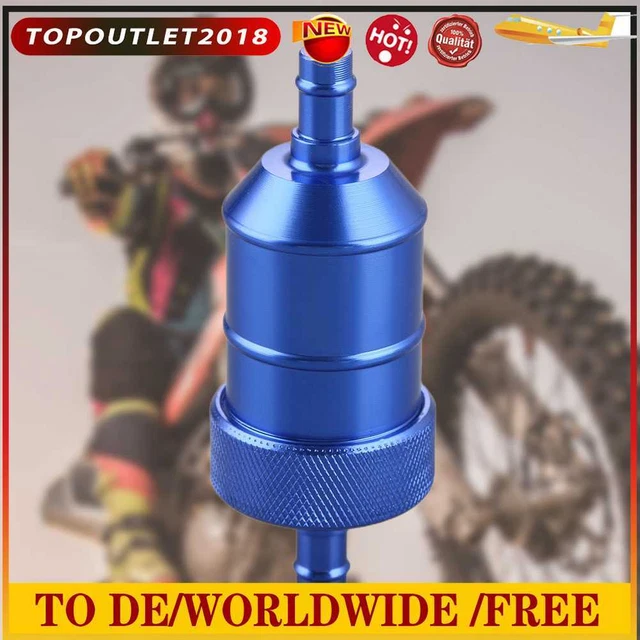 Filtro universal de limpieza de gasolina para motocicleta de 8 mm para piezas de motocicleta