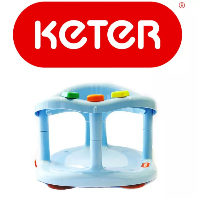 Keter baby bath seat NON TOXIC PLASTIC bath Ring bath seat for 06-18 Months baby 3