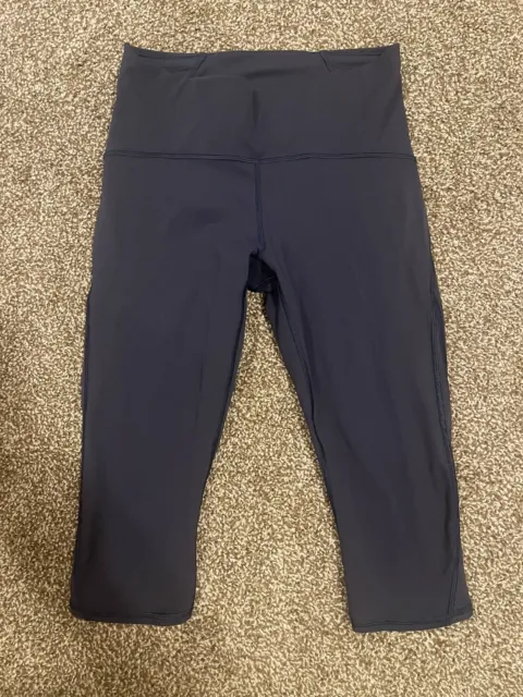 LULULEMON WUNDER TRAIN High Rise Crop 21” Chambray Everlux Size 4 NWT  $80.00 - PicClick