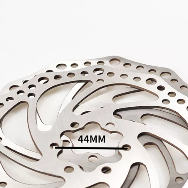 Set rotore freno a disco colore argento 160 mm per bici con adattatore flangia 6 fori