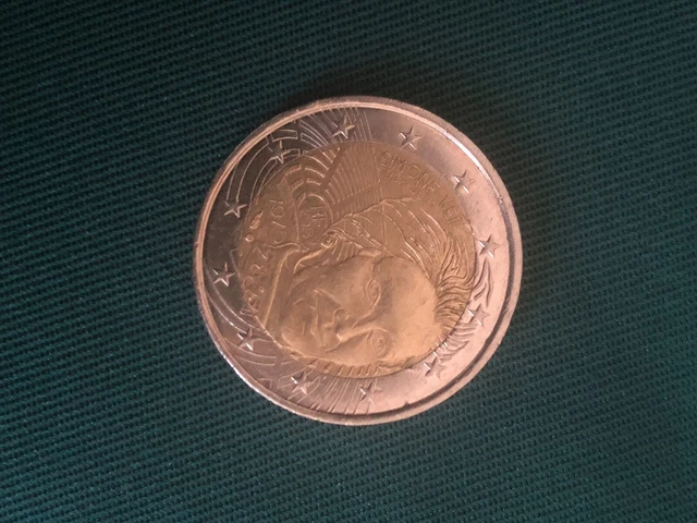 Rare Pièce de 2 euros Commémorative Simone Veil 1975 (1927-2017)