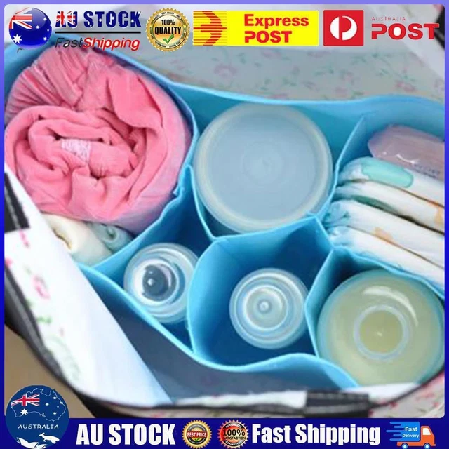 Portable Travel Outdoor Baby Diaper Nappy Organizer Stuffs Insert Storage Bag AU