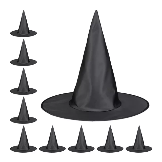10x cappello da strega stregone mago a punta magico accessorio carnevale costume