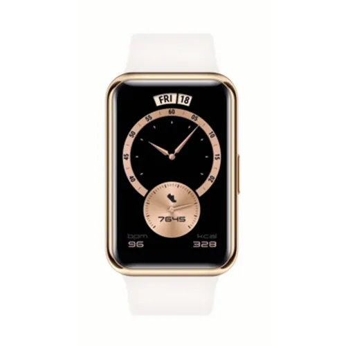 HUAWEI Watch Fit Elegant Stia-B29 Weiß Gold Fitnesstracker Smartwatch Sportuhr