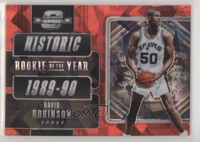 2018-19 Panini Contenders Optic Red Cracked Ice David Robinson #12 HOF