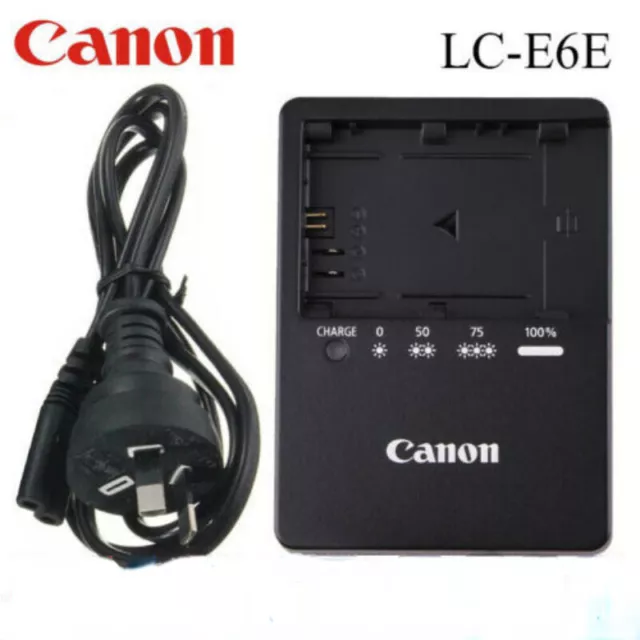 Genuine Original Canon LC-E6E Charger LP-E6 EOS 5D Mark II 70D EOS 60D EOS 60Da