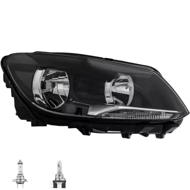 Headlight Right H7/H15 for VW Touran 1T3 1T1 1T2 Caddy III Incl. Lamps