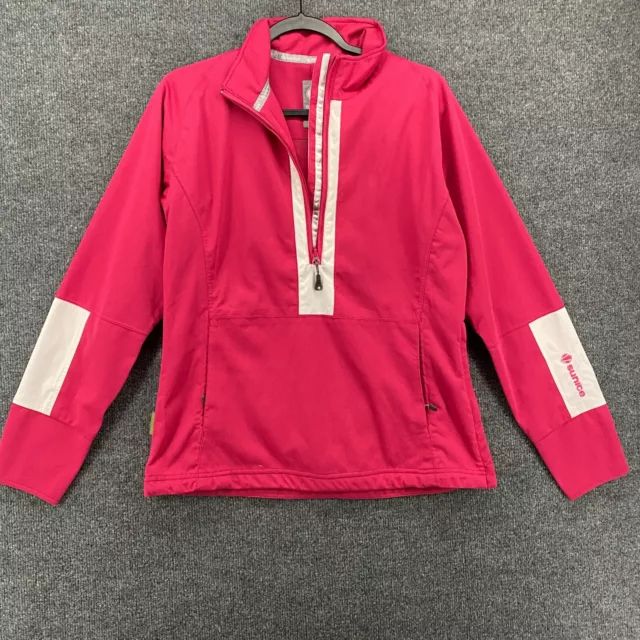 Sunice Typhoon Jacket Womens Size M Pink 1/2 Zip Pullover Winter Outdoor Ladies