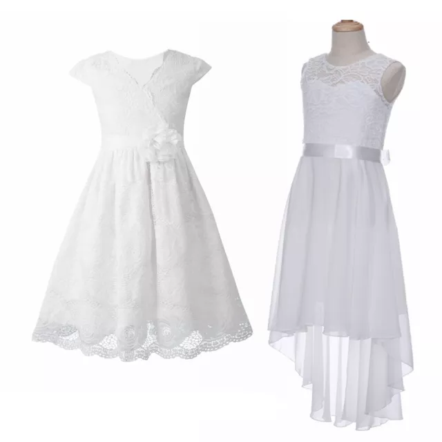 Märchen Prinzessin Kleid Chiffon Kommunionkleid Party Abendkleider Hochzeit