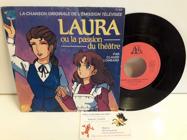 45T CHANSON ORIGINALE Laura ou la Passion du Théatre Claude Lombard