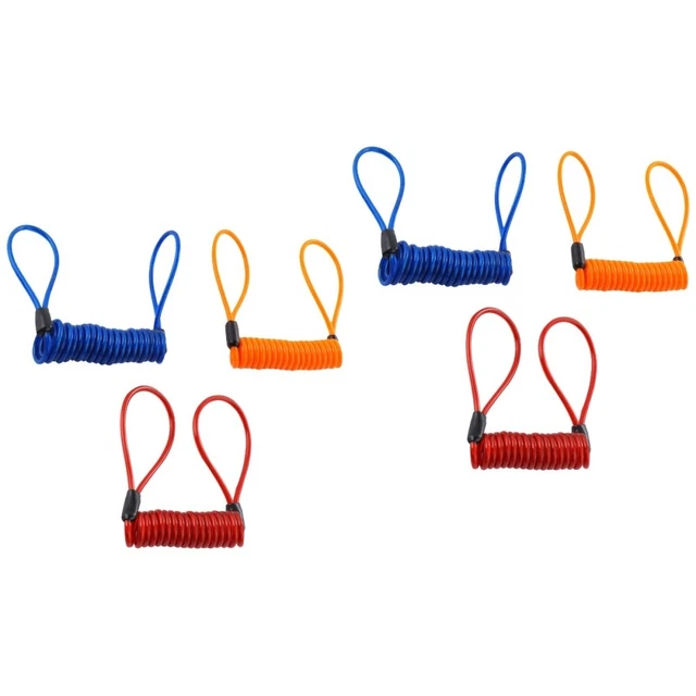 6 pz cavo promemoria blocco disco cavo cavo bici serrature corda promemoria di sicurezza