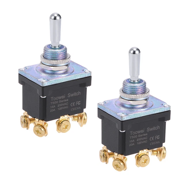 Bilanciere Dpdt Interruttore Per 15A 250V 20A 125V 6P On/Off/On Interruttore 2pz