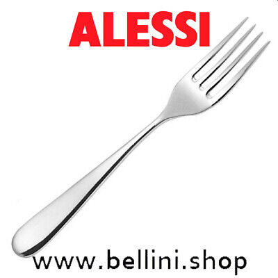 6 Pezzi Alessi Nuovo Milano 5180/2 Forchetta da Tavola di Design in Acciaio Inox 18/10 