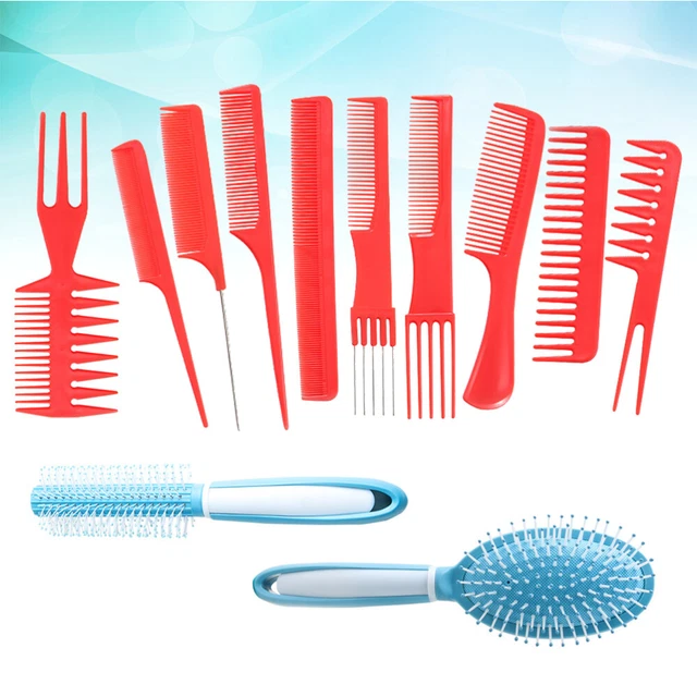 12 PIEZAS Peine para peinado Cepillo desenredado para cabello Cepillo para cabello curvo