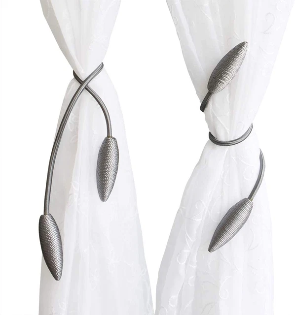 2 Pieces Curtain Tiebacks Clips Creative Window Drape Twist Tie Backs European S