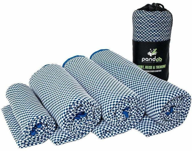 Pandoo Bambus-Handtuch, Gr. M, blau